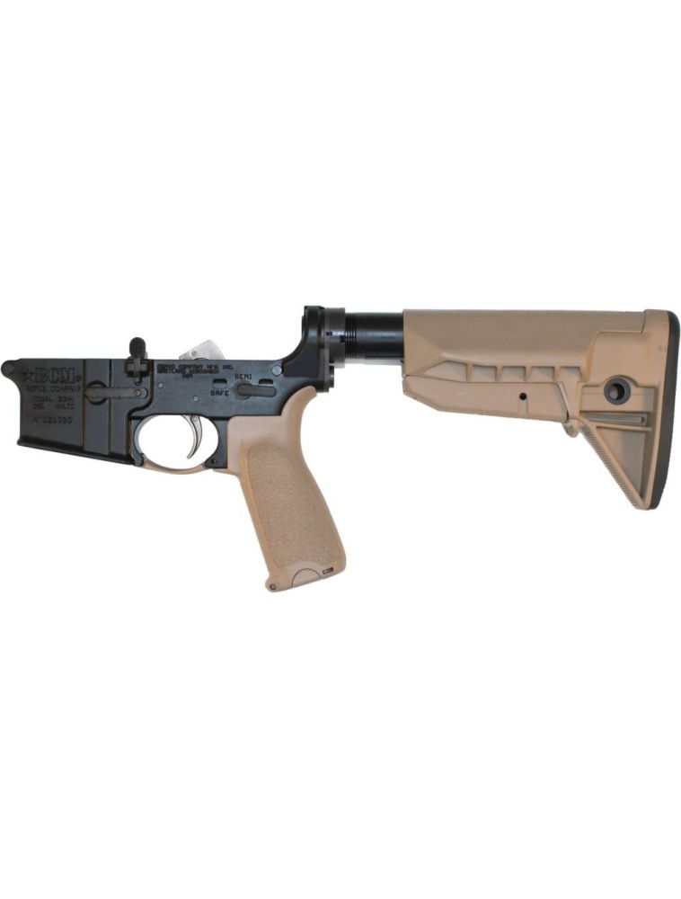 Bravo Company BCM Lower Receiver 5.56 NATO FDE Flat Dark Earth Textured AR-15 Lower Receiver