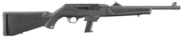 RUG 19102 PC CARBINE 9MM 16.12 TB/FLT CA BLKSYN 10