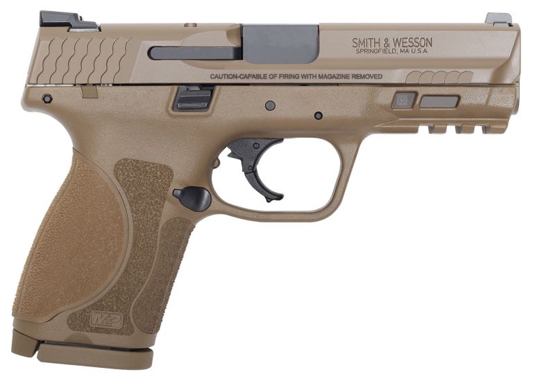 S&W M&P9C 12458 9M 4IN M2.0 NTS FDE 15R