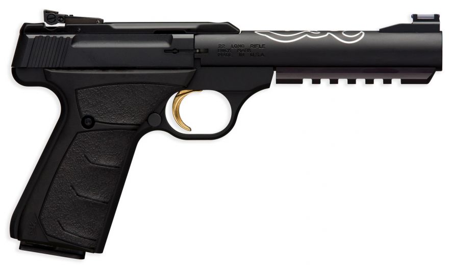 Browning Buck Mark Black Lite 22LR 5.5" Barrel W/ Fiber Optic...