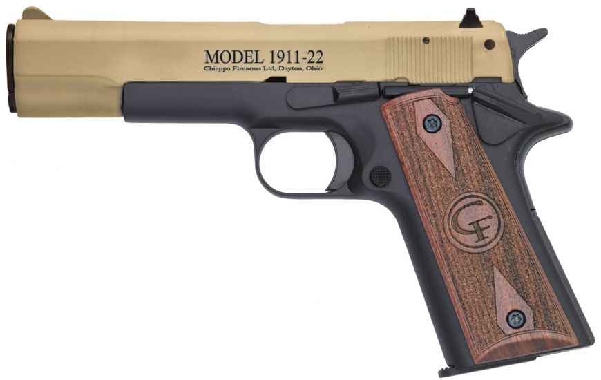 CHIA 401.120 1911 22LR 5IN 10RD TAN