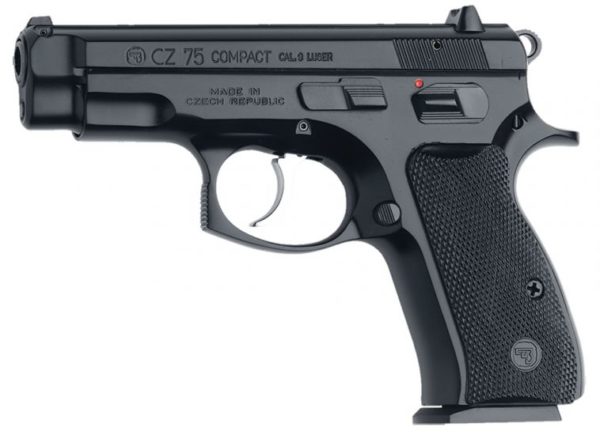 CZ 75 D PCR Compact 9mm 3.7" BarrelFixed 3 Dot Sights 10+1 Black...