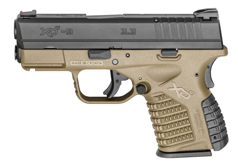 Springfield Armory XDS 9mm 3.3" Barrel 8+1 FDE XDS9339DEE