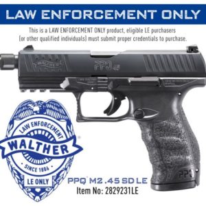 Walther PPQ SD LE 45ACP 4.9" Barrel 12+1 2829231LE