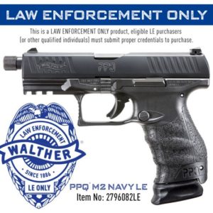 Walther PPQ M2 9mm 4.6" Barrel 15+1 Navy 2796082LE