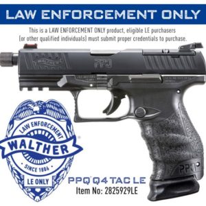 Walther PPQ Q4 TAC LE 9mm 4.6" Barrel 17+1/15+1 2825929LE