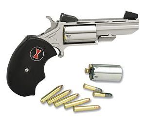 NAA Mini Revolver Black Widow 22LR/22 Magnum 2" Barrel W/...