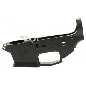 KE Arms, Ambidextrous Billet Lower, Semi-automatic, Stripped, 9MM, For Glock Mags, Black Finish
