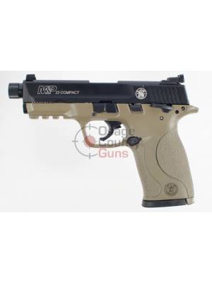 S&W M&P22 Compact FDE Threaded - 3.5" .22LR