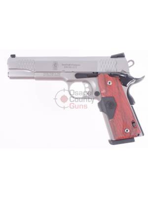 S&W 1911 .45 5" E-Series Stainless Crimson Trace Lasergrips