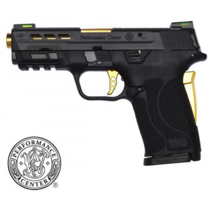 Smith & Wesson M&P9 Shield EZ Ported, Gold, 3.8" BBL, 9mm, 8rd