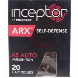 Polycase Interceptor ARX 118gr .45 ACP - 20rd