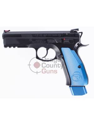 CZ 75 SP-01 Competition w/ Blue Aluminum Grips, 9mm, 4.6" BBL, 2x21rd