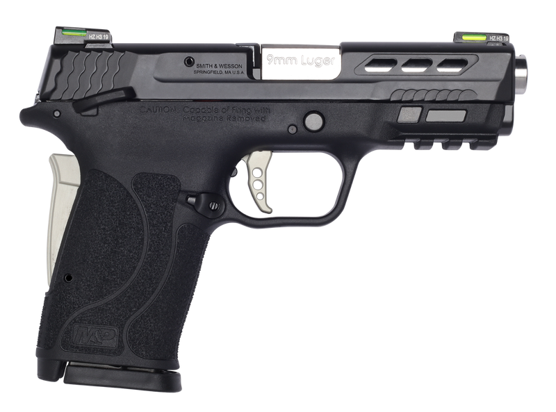 Smith and Wesson Performance Center M&P9 Shield EZ 9mm 3.83" Silver Barrel 8-Rounds