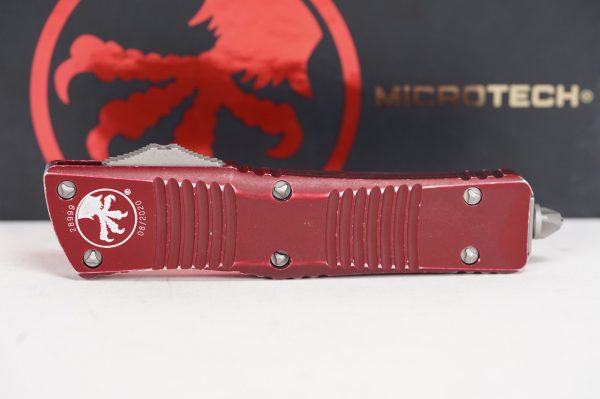 Microtech Combat Troodon T/E STW STD Merlot Distressed