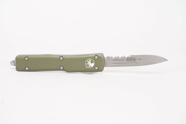 Microtech U.T.X-70 S/E OD GRN Apocalyptic Partial Serration