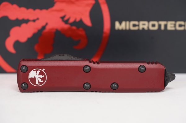 Microtech UTX-85 S/E Merlot Partial Serrated