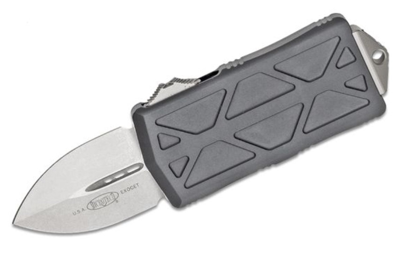 Microtech Exocet Grey Stonewash Standard