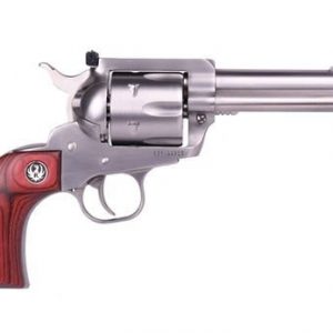 Ruger Blackhawk Flattop Stainless / Rosewood .357 Mag / 9mm 4.625-inch 6Rds