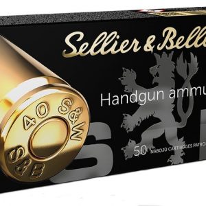 Sellier and Bellot Handgun Ammunition Brass .40 SW 180-Grain 50-Rounds FMJ