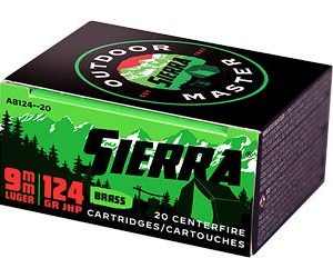 Sierra Outdoor Master Brass 9mm 124-Grain 20-Rounds JHPSM