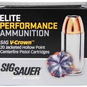Sig Sauer Elite Performance 9mm 124-Grain 20-Rounds V-Crown JHP