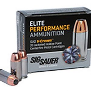 Sig Sauer Elite Performance 9mm 147-Grain 20-Rounds V-Crown JHP