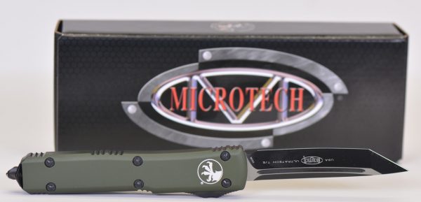 Microtech Ultratech T/E OTF Auto Knife OD Green Handle, 3.4"