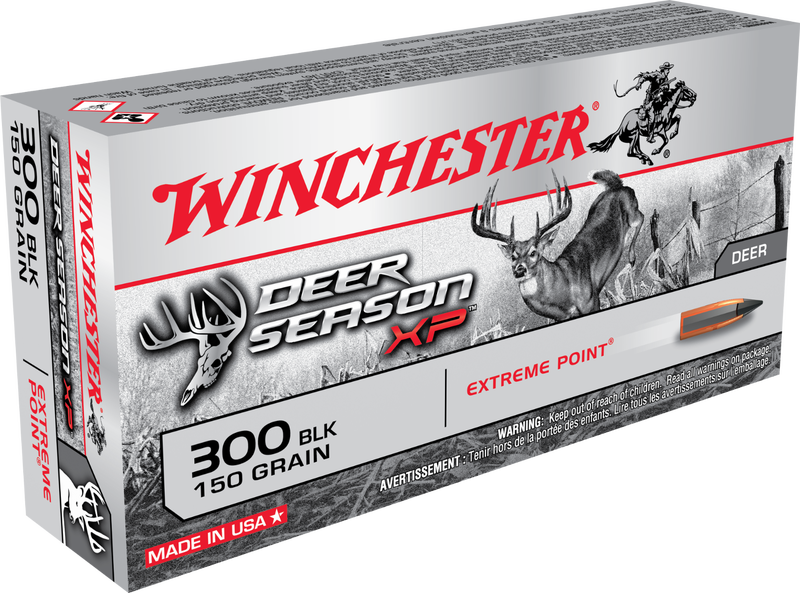 Winchester Deer Season XP Brass .300 AAC Blackout 150-Grain 20-Rounds EPPT