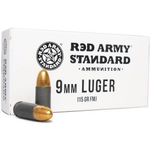 Red Army Standard Centerfire Handgun Steel 9mm 115-Grain 1000-Rounds FMJ