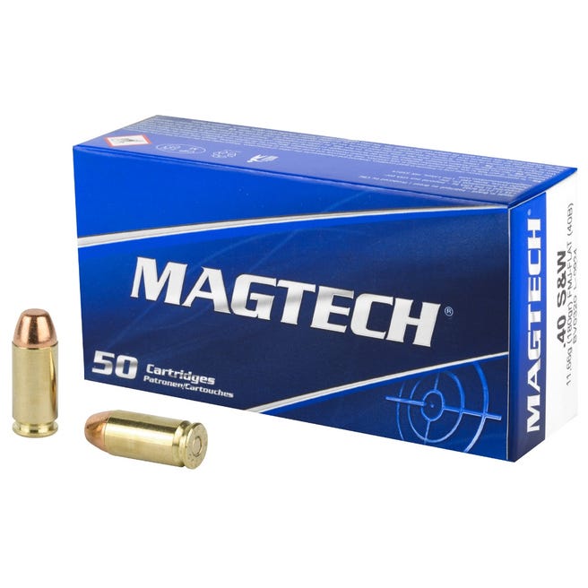 MagTech Range/Training Brass .40 SW 180-Grain 50-Rounds FMJFN - Image 2
