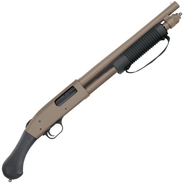 Mossberg 590 Shockwave FDE Cerakote 12 Gauge 3in Pump Firearm - 14.38in