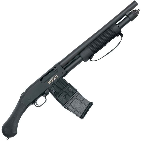 Mossberg 590M Shockwave Mag-Fed Black 12 Gauge 2.75in Pump Firearm - 15in