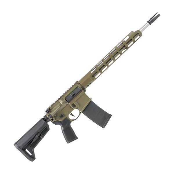 Sig Sauer M400 Thread 5.56mm NATO 16in Moss Green Cerakote Semi Automatic Modern Sporting Rifle - 30+1 Rounds