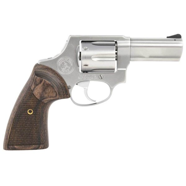 Taurus Executive Grade 856 38 Special 3in Polished Satin Stainless Steel Revolver - 6 Rounds