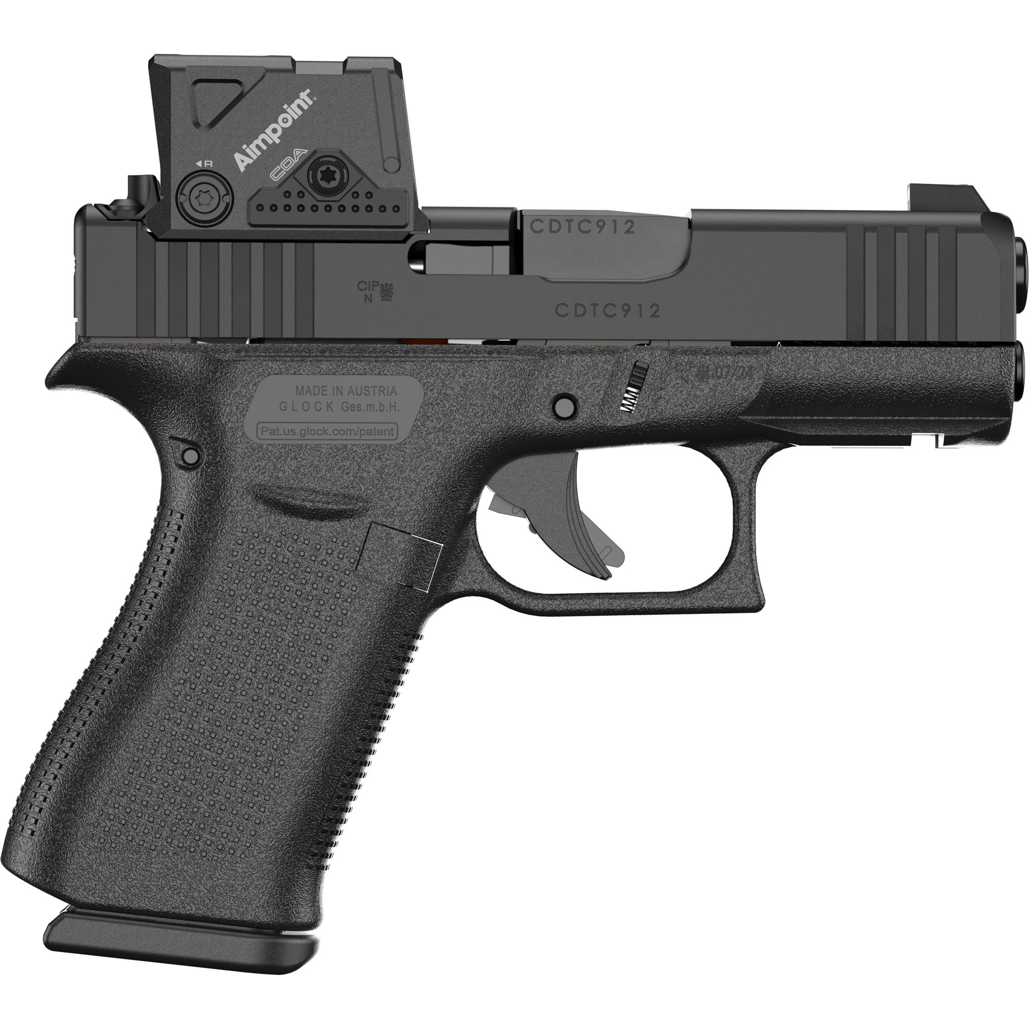 GLOCK G43X A-CUT SEMI AUTO