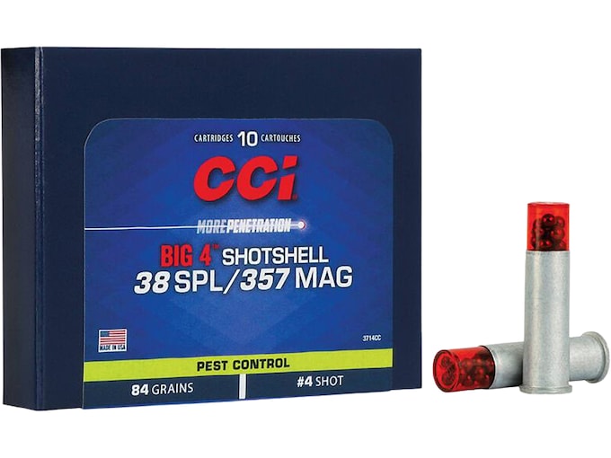 CCI Big 4 Shotshell 38 Special Ammo 84 Grain Lead Shot 200 rounds for sale
