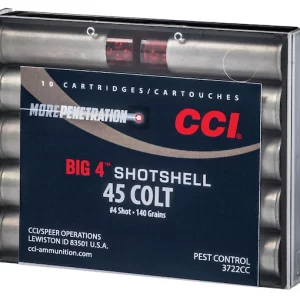 CCI Big 4 Shotshell 45 Colt (Long Colt) Ammo 140 Grain Lead Shot 200 rounds for sale